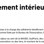 Le règlement intérieur MAISEL